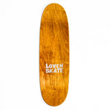 Lovenskate Skateboard Deck - Scribble Heart Green 9" (Shaped)
