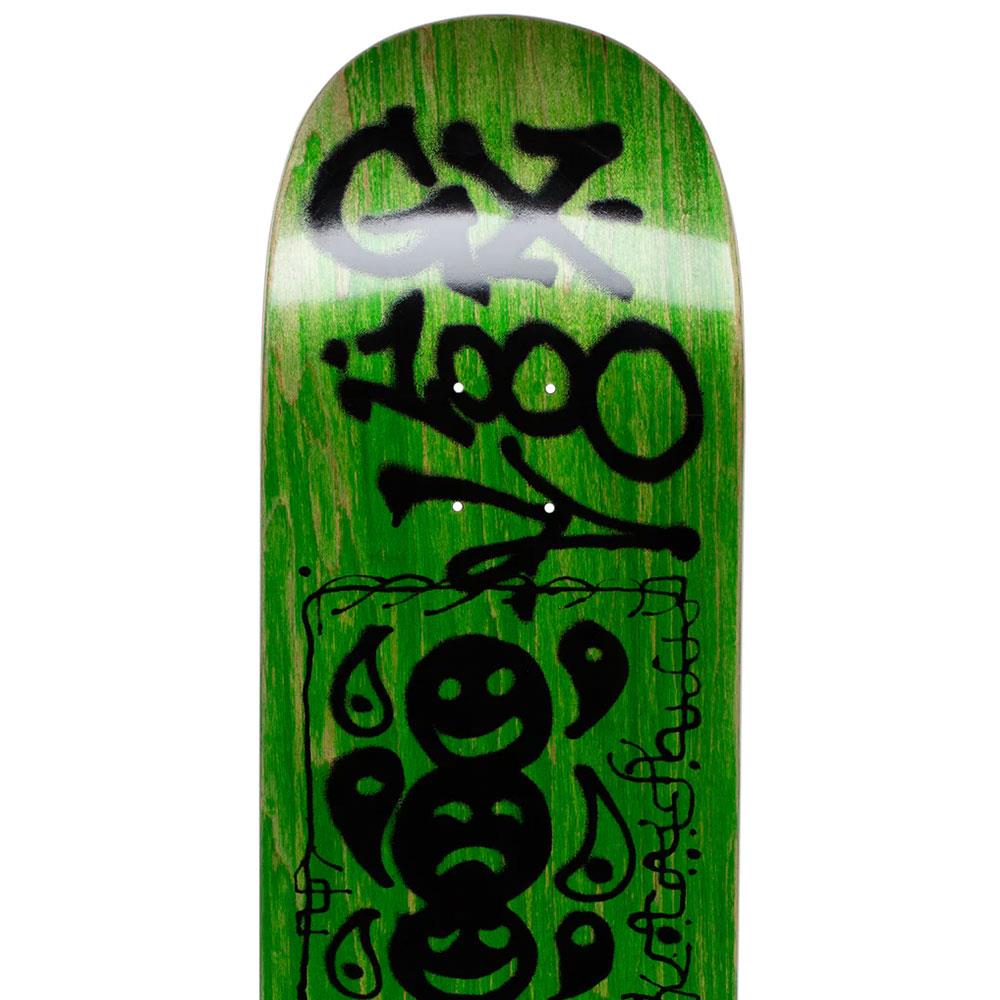 GX1000 Skateboard Deck - Plus and Minus Green/Black 8.625"