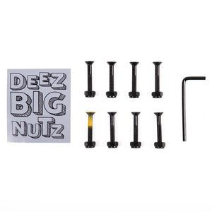 DeezNutz Skateboard Truck Bolts - 1 1/4" Allen Big Bolts (8 Pack)