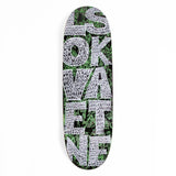 Lovenskate Skateboard Deck - Scribble Heart Green 9" (Shaped)