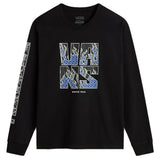Vans Boys Digi Flames Long Sleeve T-shirt - Black