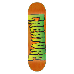 Creature Skateboard Deck - Logo Stump Orange/Green 8.8"