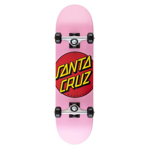 Santa Cruz Complete Skateboard - Classic Dot Micro Sk8 Pink 7.5"