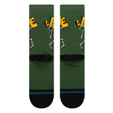 Stance Welcome Wilbur Crew Socks - Green - Large