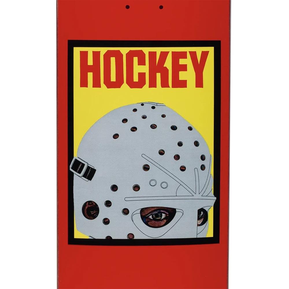 Hockey Skateboard Deck - Half Mask Red 8.38"