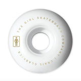 Girl Skateboard Wheels - Pictograph Staple 99a 51mm White (4 Pack)