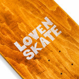 Lovenskate Skateboard Deck - Scribble Heart Green 9" (Shaped)