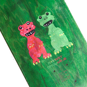 Rassvet Skateboard Deck - Joseph Biais Dino Green 8.74"