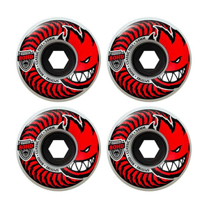 Spitfire Wheels - Soft Wheels HD Classic Full Clear/Red 80a 54mm (4 Pack)