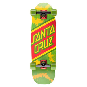 Santa Cruzer Rasta Tie Dye Green Cruiser Complete 8.79"