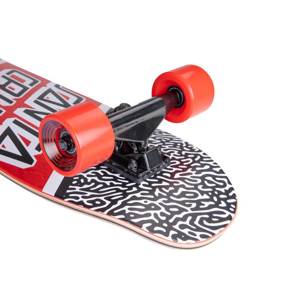 Santa Cruzer Amoeba Street Skate Complete Black Red 29.4"