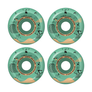 Spitfire Wheels - Formula Four Skate Like A Girl Sessions Teal Conical Full 99a 54mm (4 Pack)