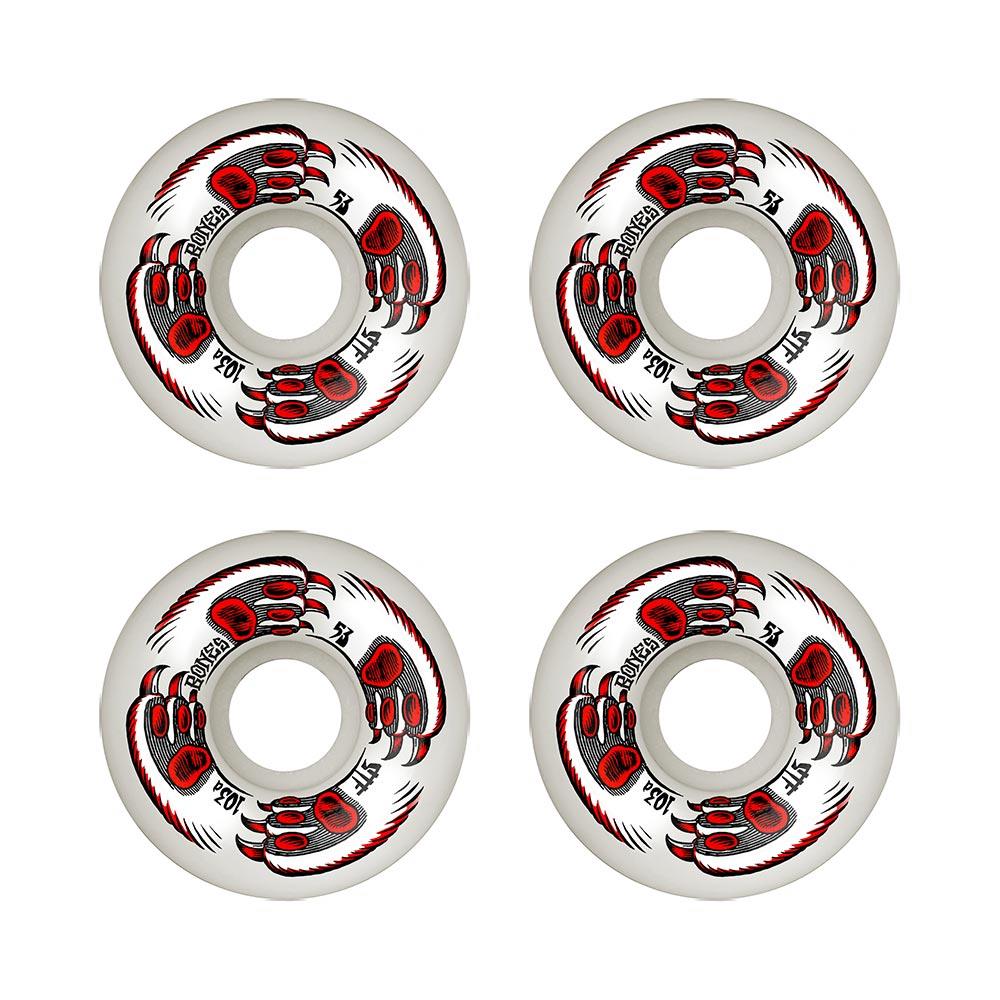 Bones Wheels - STF Formula Kitty Twister V5 Sidecut White 103a 53mm (4 Pack)