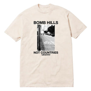 GX1000 Bomb Hills Not Countries T-shirt - Cream/Black