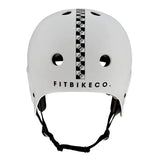 Pro-Tec Full Cut FIT Checkered Helmet - Light Grey