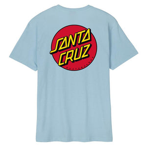 Santa Cruz Classic Dot Chest T-shirt - Sky Blue