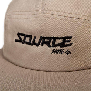 Source Skate Co. Five Panel Cap - Khaki