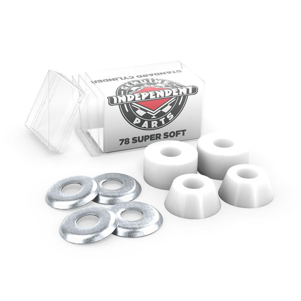 Independent Skateboard Bushings - Standard Cylinder Super Soft 78a White (2 Pack)