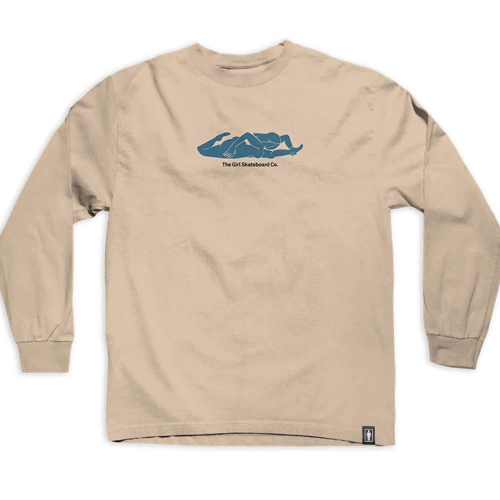 Girl Contour Curves Long Sleeve T-Shirt - Sand Brown