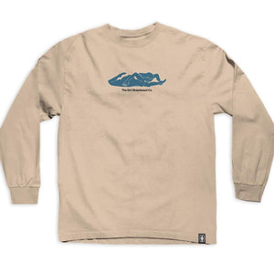 Girl Contour Curves Long Sleeve T-Shirt - Sand Brown