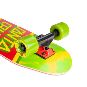 Santa Cruzer Rasta Tie Dye Green Cruiser Complete 8.79"