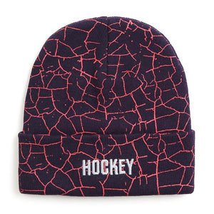 Hockey Crackle Beanie - Purple Midnight