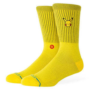 Stance Pikachu Crew Socks - Yellow - Large