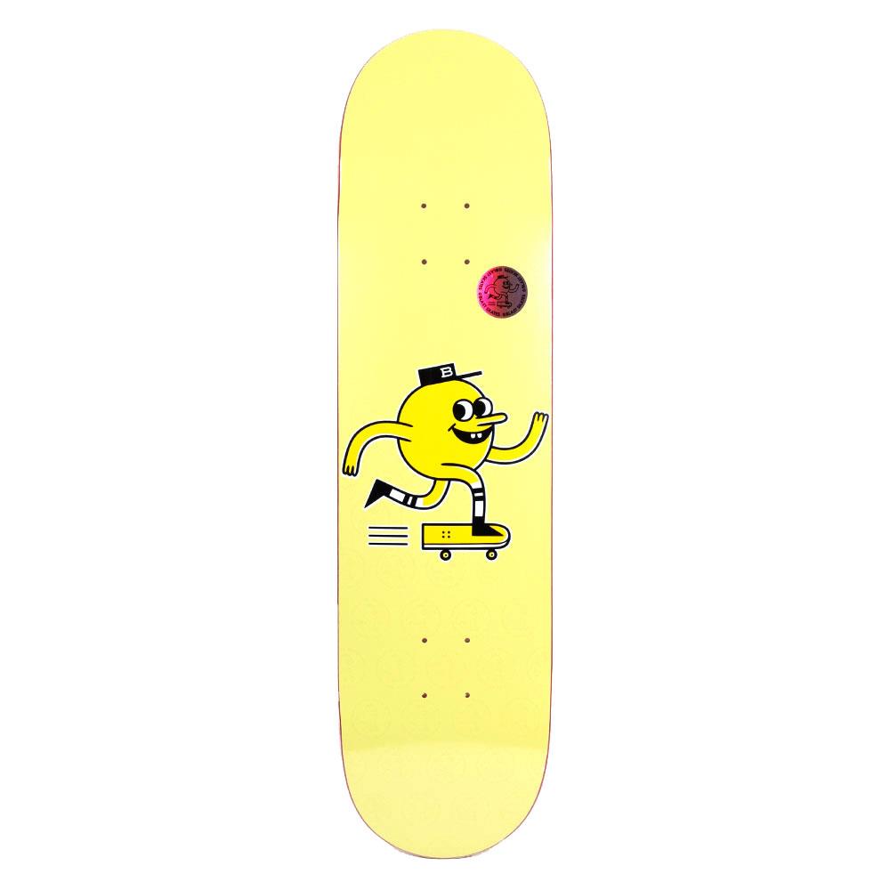 Blast Skateboard Deck - Mascot Logo Pastel Yellow 8.5"