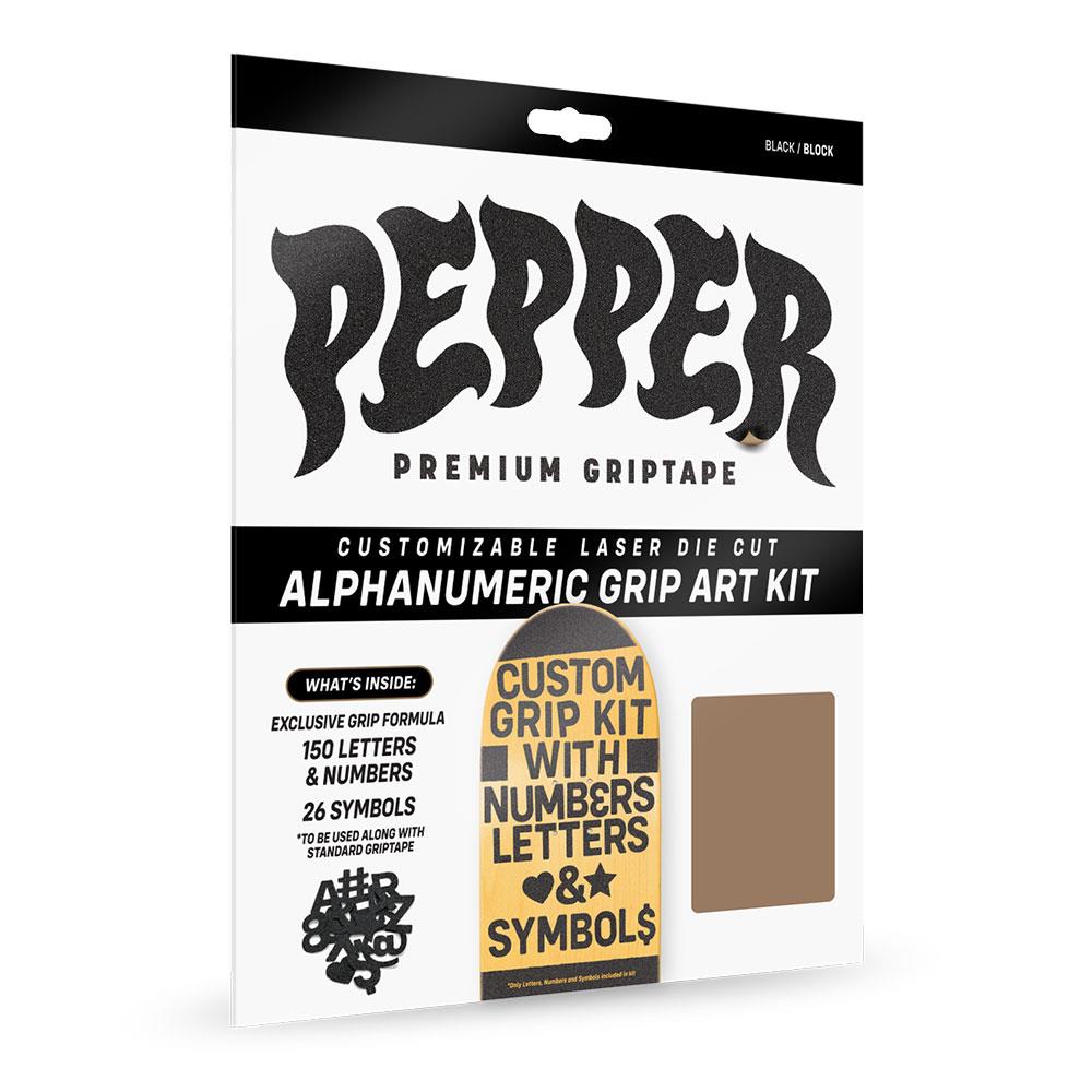 Pepper Skateboard Griptape - G5 Alpha Custom Grip Kit