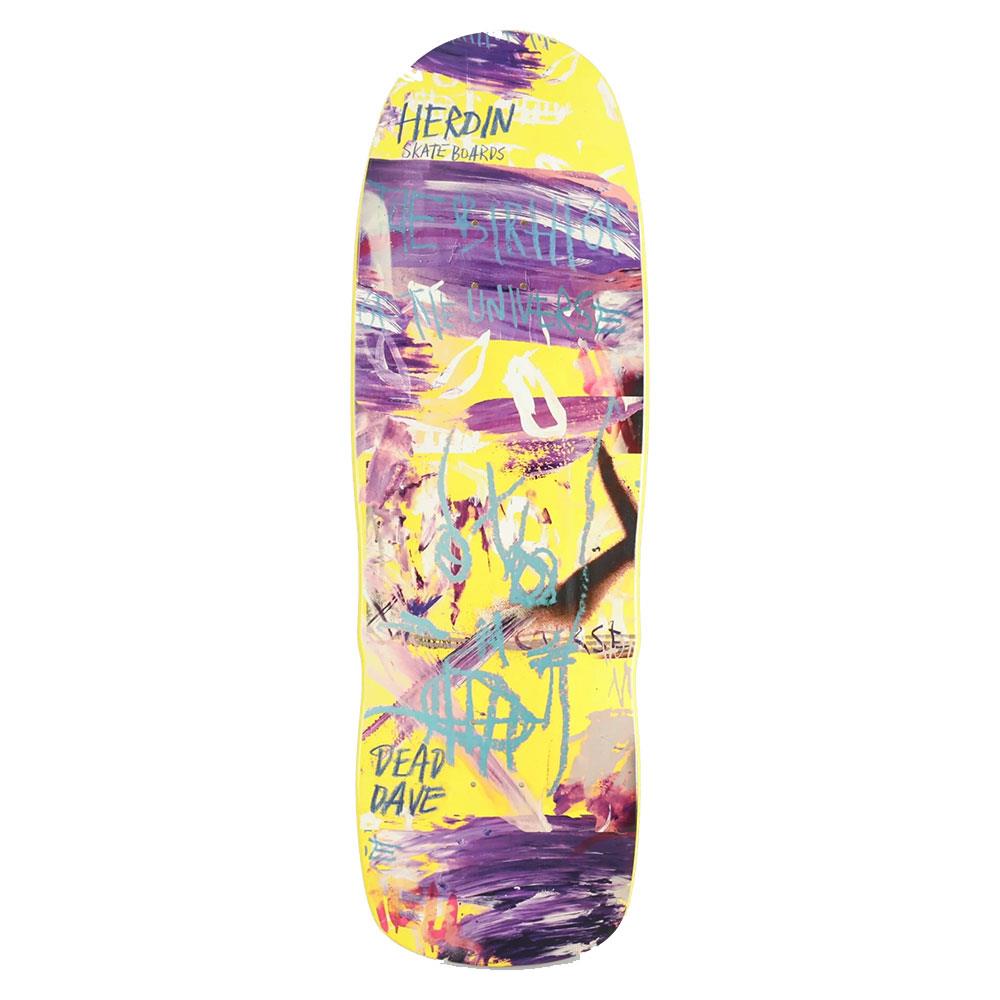 Heroin Skateboard Deck - Dead Dave Painted 10.1" (Shaped)