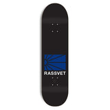 Rassvet Skateboard Deck - Dipped Logo Black 8.375"