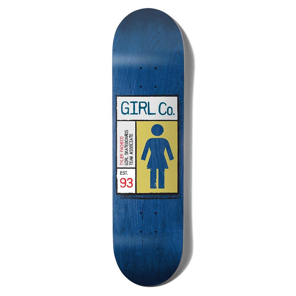 Girl Skateboard Deck - Gridbox Tyler Pacheco Blue 8.375"