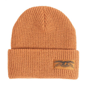 Anti Hero Stock Eagle Label Cuff Beanie - Brown/Brown/Black