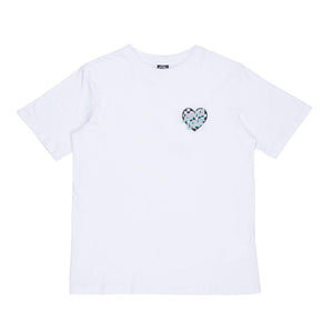 Santa Cruz Womens Heart Dot Check T-Shirt - White