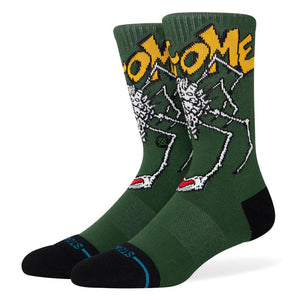 Stance Welcome Wilbur Crew Socks - Green - Large