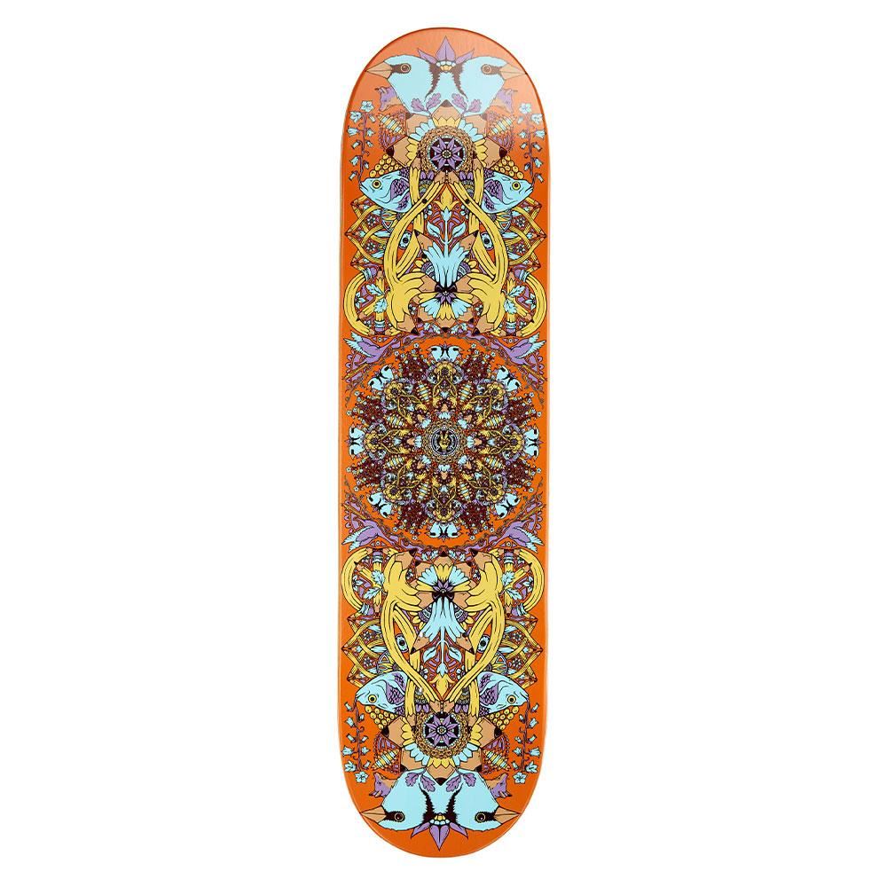 Drawing Boards Skateboard Deck - Mandala Orange - 8.25"