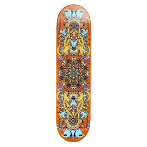 Drawing Boards Skateboard Deck - Mandala Orange - 8.25"