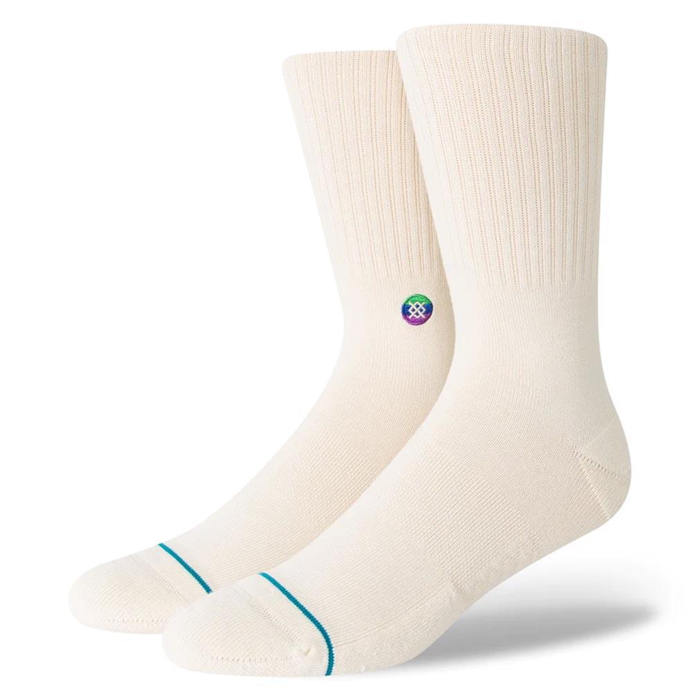 Stance Love Crew Socks - White/ Large