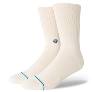 Stance Love Crew Socks - White/ Large