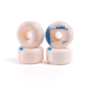 Sushi Wheels - Pagoda Wide White 99a 53mm (4 Pack)