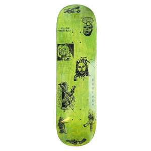 Baglady Skateboard Deck - Didactic Green Stain 8.375"
