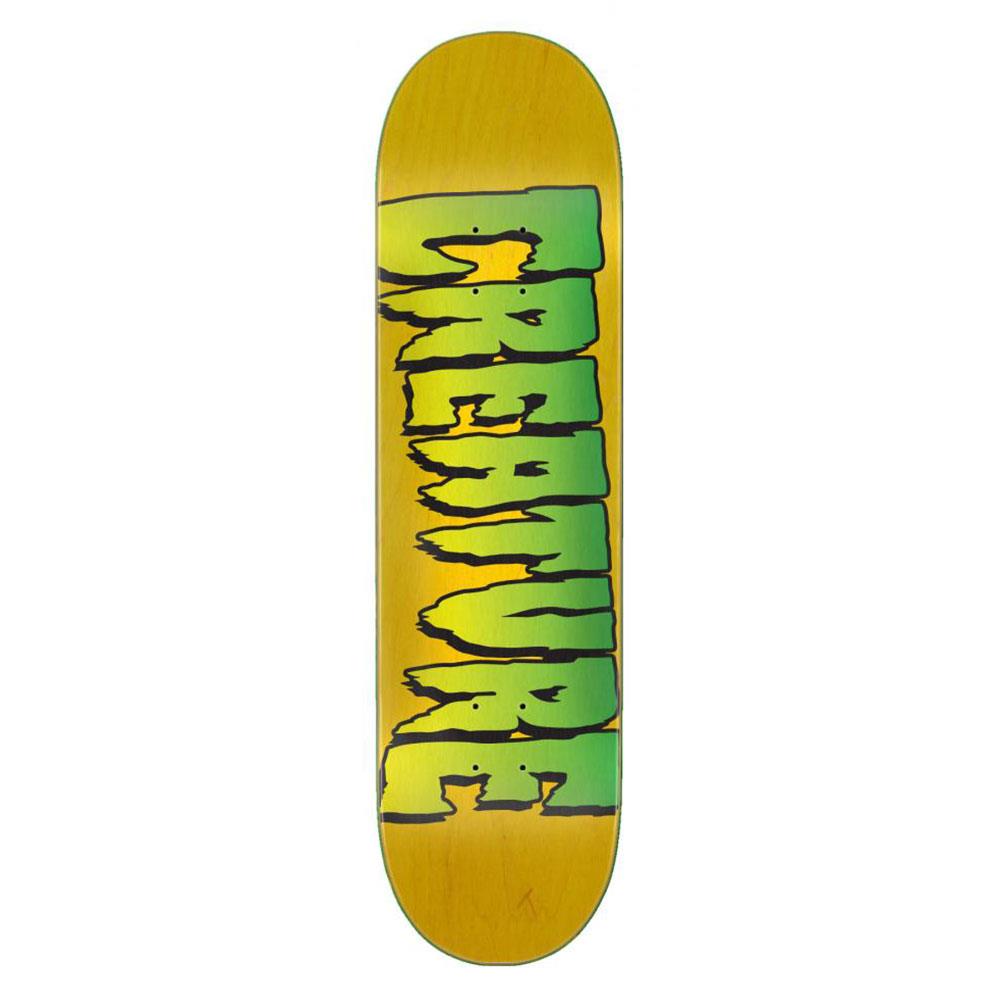 Creature Skateboard Deck - Logo Stump Yellow 8"