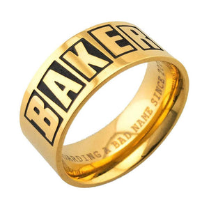 Baker Brand Logo Gold Ring