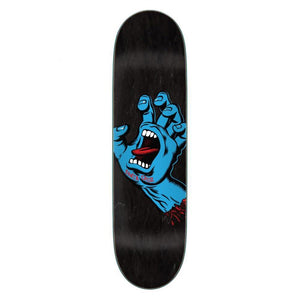 Santa Cruz Skateboard Deck - Screaming Hand Black 8.6"
