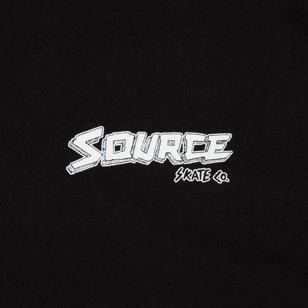 Source Skate Co. 'Greetings from Hastings' L/S T-Shirt - Black