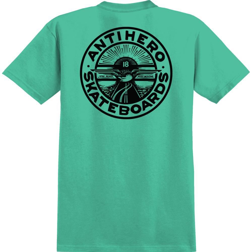 Anti Hero Stay Ready Dbl T-Shirt - Jade Dome/Black