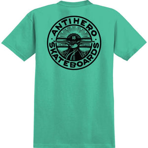 Anti Hero Stay Ready Dbl T-Shirt - Jade Dome/Black