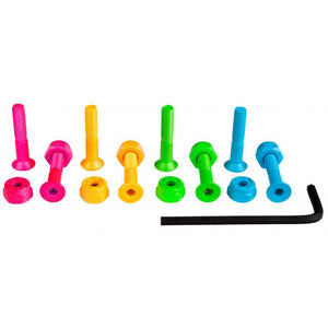 Sushi Skateboard Truck Bolts - Coloured Allen Bolts 1" (8 Pack)