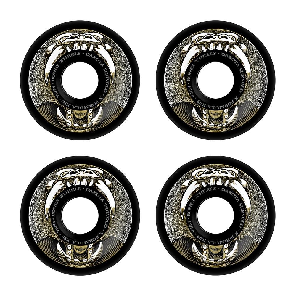 Bones Wheels - X-Formula Servold Baboonatic V6 Widecut Black 99a 54mm (4 Pack)