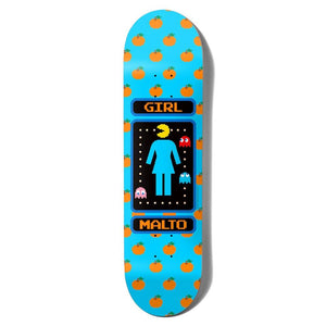 Girl Skateboard Deck - Pac-Man Sean Malto Blue 8.25"